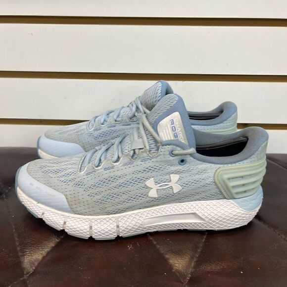 Under Armour Women's Charged Rogue Running Shoe Size 8 Baby Blue White - Picture 2 of 8